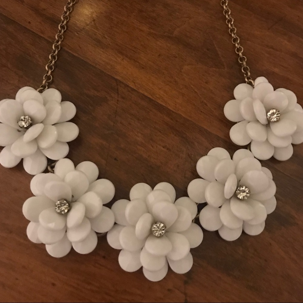 J.Crew Flower Statement Necklace